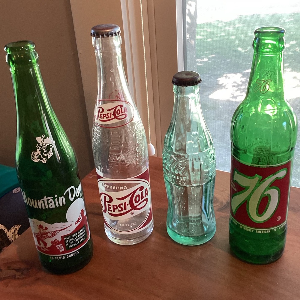 Set of Vintage Pop Bottles